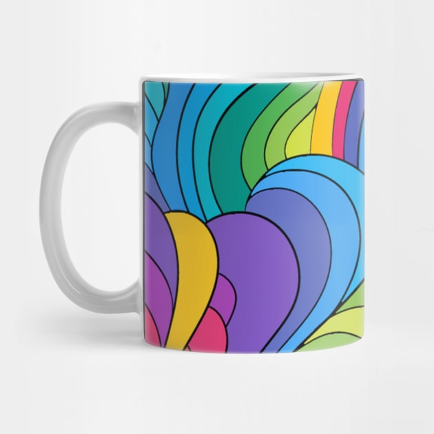 Trippy Hippie Rainbow Swirl by Phantastique